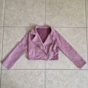 Pink Women's Cropped Jacket